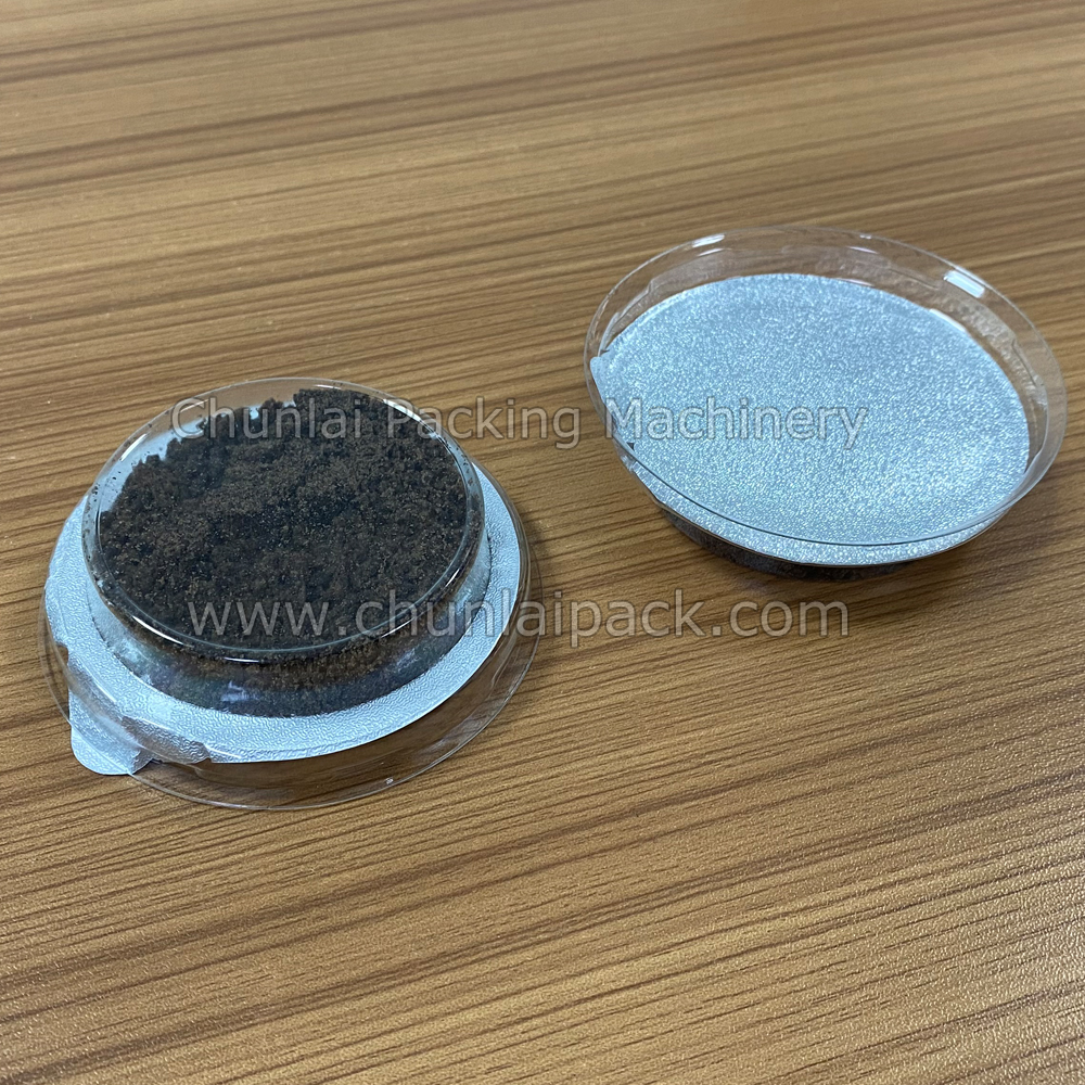 Cookie Crumbs Cup Lid Filling Sealing Rotary Type Packing Machine