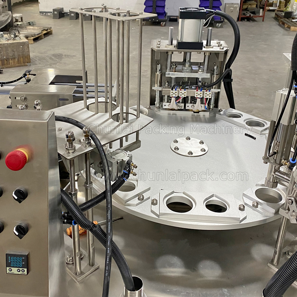 KIS-900-2 Rotary Yogurt Cup Filling Sealing Machine
