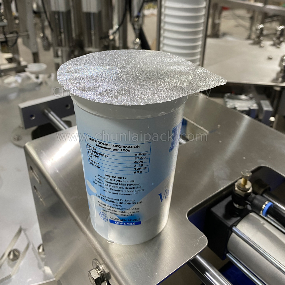 KIS-900-2 Rotary Yogurt Cup Filling Sealing Machine
