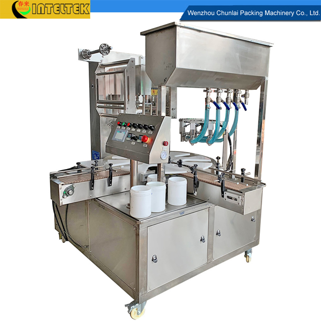 KIS-1800 Automatic Rotary Type Wet Wipes Canister Filling Sealing Machine