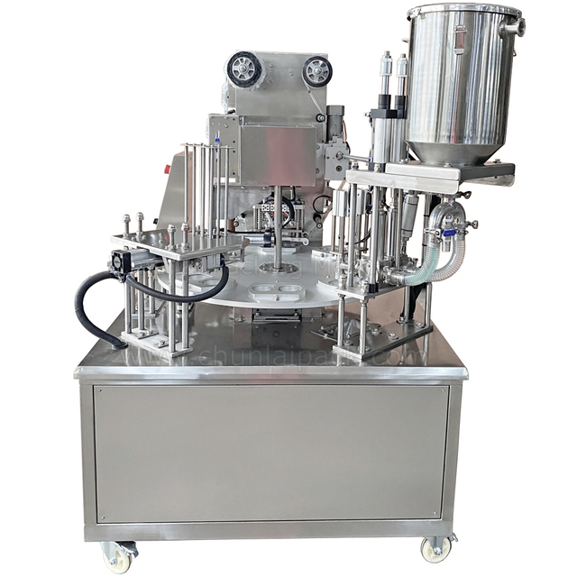 Automatic Rotary Type Jam Cup Filling Sealing Machine