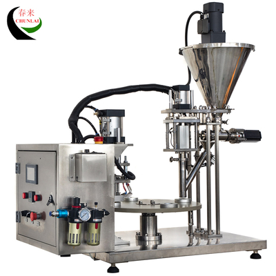 MS-1 Semi Automatic Rotary Type Coffee Capsule Filling Sealing Machine