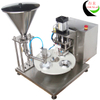4 Positions Semi Automati Rotary Type Jelly Cup Filling Film Sealing Machine