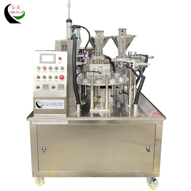 Automatic Rotary Type Volumetric Cup Filling Sealing Machine