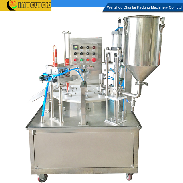 Rotary Type Calippo Paper Cup Tube Filling Sealing Machines
