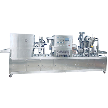4 Lines Cream Cheese Cup Filling Sealing Machine 