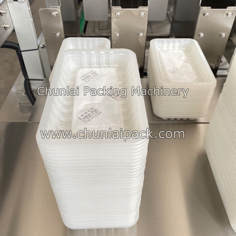 Food Moisture Absorbent Pad Application Machine for Meat Tray
