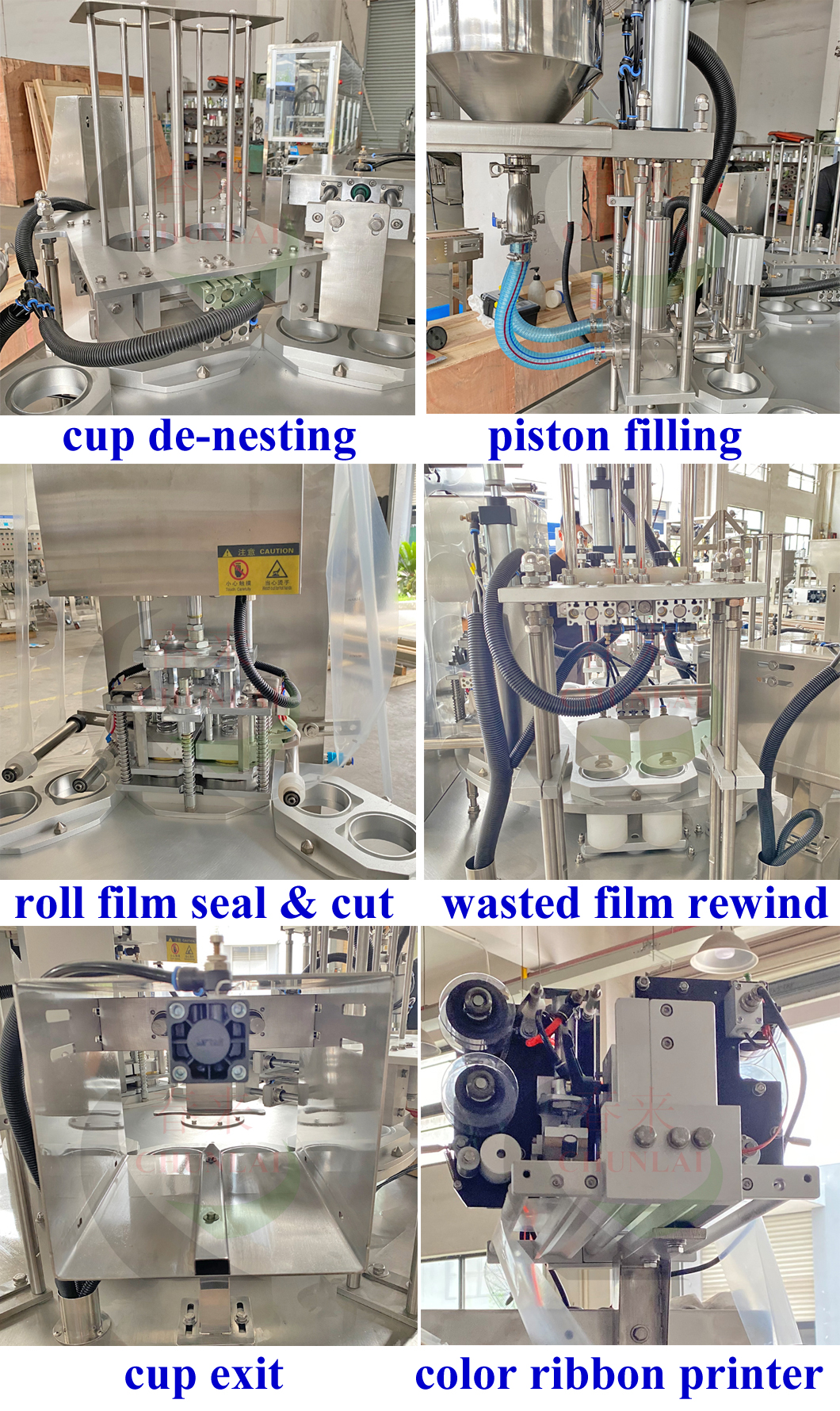 Automatic Rotary Type Chili Sauce Cup Filling Sealing Capping Machinery