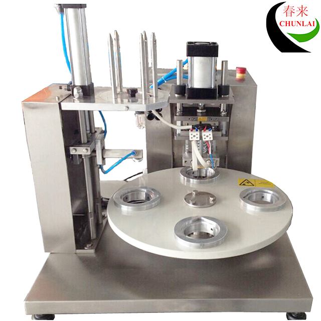 727_MS-1 semi automatic rotary cup sealing machine