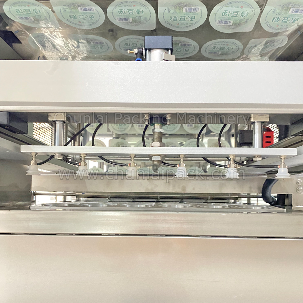 6 Lanes Inline Type Ice Cream Paper Cup Sealing Machine