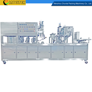 BG60A-2C Line Type Cheese Cup Filling Sealing Machine 