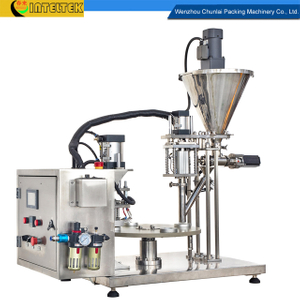 Semi-Automatic Rotary Coffee Powder Cup Capsule Filling and Sealing Machine Packing Machine Manufacturer Direct Sales