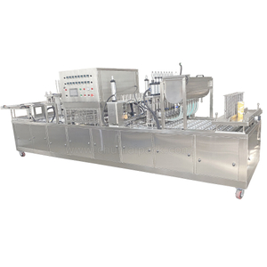 8 Lanes Clotted Cream Yogurt Cup Filling Sealing Capping Machine 