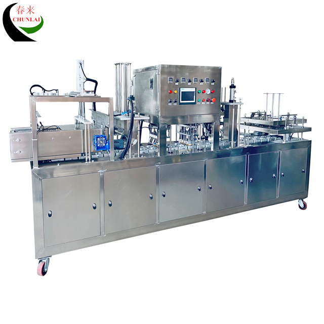 2 Cups per Time Popcorn Paper Cup Multi-head Weigher Dosing Sealing Lidding Machines