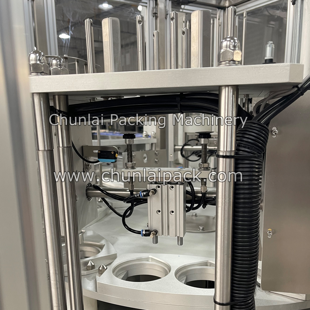 KIS-900 Automatic Rotary Type Salad Cup Filling Sealing Capping Machine