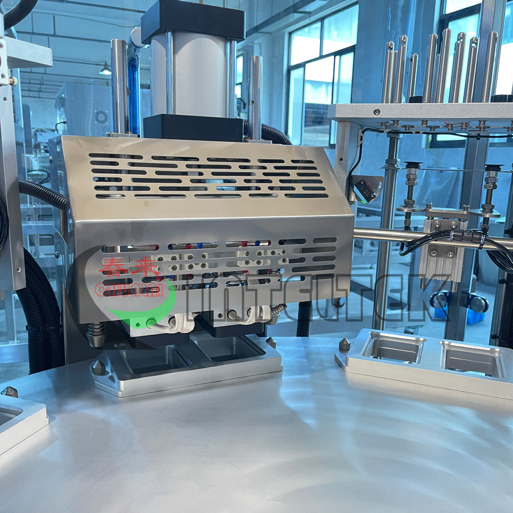 Rotary Type Labneh Cup Filling Sealing Capping Machine