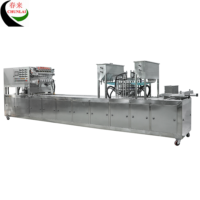 Linear Type Silken Tofu Box Continuous Motion Filling Sealing Machine 