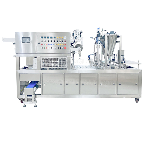 BG-4 Inline Type Ketchup Sauce Cup Filling Sealing Machine 