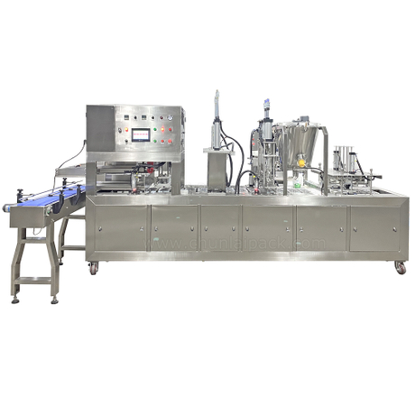 Chocolate Paste Cup Filling Capping Machine