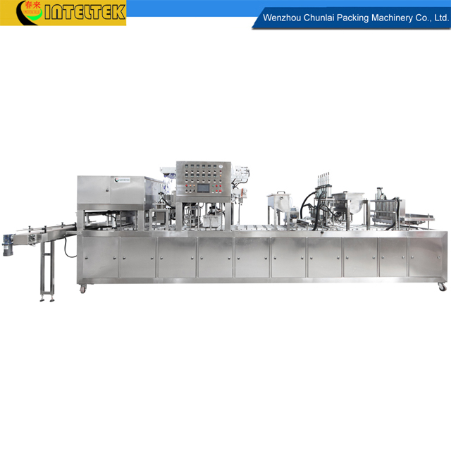 Linear Type Cup Cheese Piston Liquid Pertistaltic Pump Filling Sealing And Capping Machine