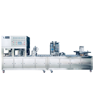 BG60-4C Inline Type French Fries Packing Cup Filling Sealing Machine 