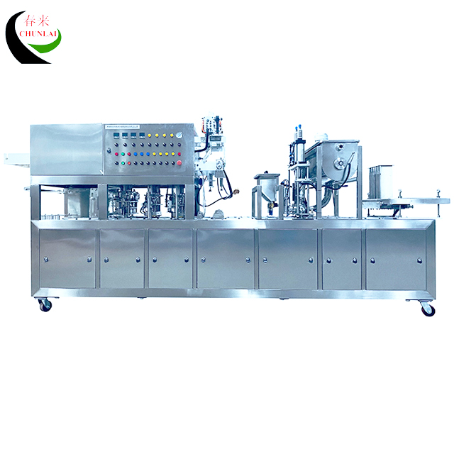 BG60A-2C Line Type Cheese Cup Filling Sealing Machine 
