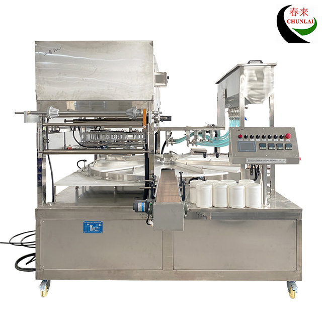  Automatic Rotary Type Baby Wet Wipes Canister Alcohol Free Liquid Filling Sealing Machine 