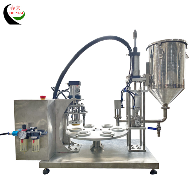  Semi Automatic Rotary Type Coffee Capsule Filling Sealing Machine