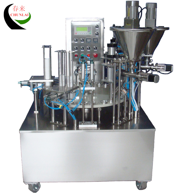 KIS-900 2 Cups per Time Rotary Type K-cup Coffee Filling Sealing Machine
