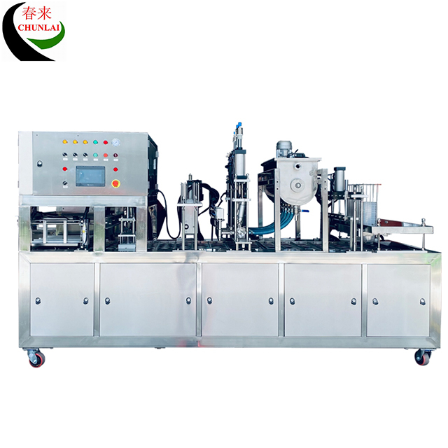 Fully Automatic Easy Operation High Yield Chili Sauce Cup Filling And Sealing Machinery