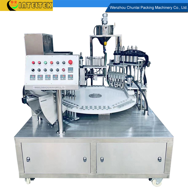 KIS-900 6 Spoons Per Time Rotary Type Honey Spoon Filling Sealing Machines