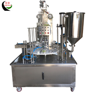 KIS-900 Rotary Type Soft Tofu Box Filling Sealing Machine 