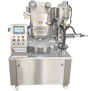 Rotary Cup Filling Sealing Machine for Finger Biscuit Chocolate Dipping Sauce Packing