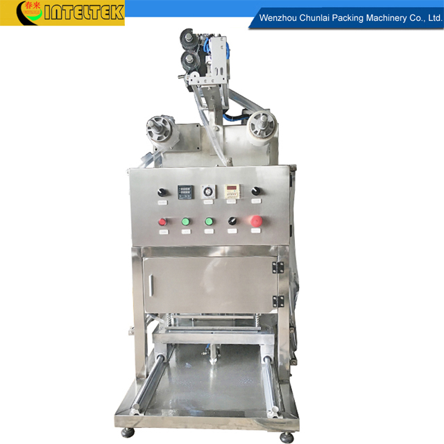 Desktop Pneumatic Food Tray Sealing Machine with Gas Flushing Option