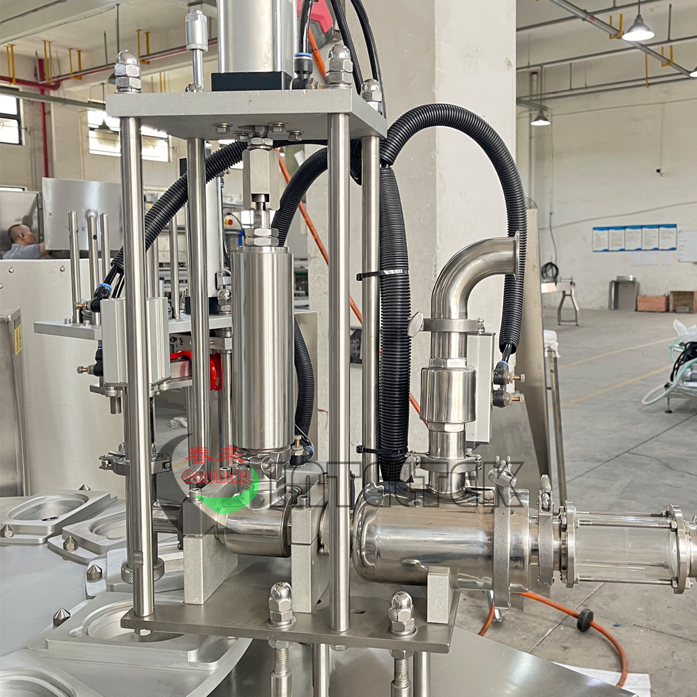 Rotary type Margarine Cup Filling Sealing Capping Machine