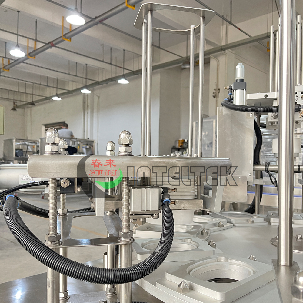 Rotary type Margarine Cup Filling Sealing Capping Machine