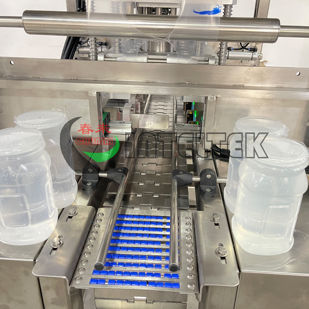 Plastic Jar Film Heat Sealing Machine