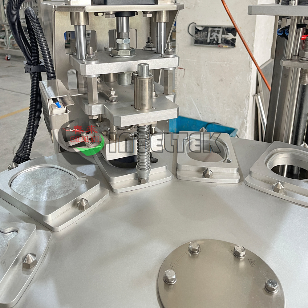 Rotary type Margarine Cup Filling Sealing Capping Machine
